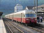 SBB Historic - TEE  RAe 1053 beim Zwischenhalt im Bahnhof Biel am 16.05.2015