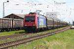 482 044-5 mit Schiebewandwagen - Anklam durch am 10.05.2021 - Umleiter 