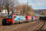 193 462 SBB Cargo International mit Winner-KLV in Wuppertal, Februar 2021.