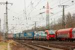 193 475 SBB Cargo International mit KLV in Köln Gremberg, Februar 2025.