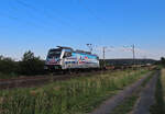Reding - 21. Juni 2026 : SBB Cargo France hat jetzt den Novatrans / Geodis Kombi Novara - Noisy le Sec an Hexafret �bernommen. Es werden Loks der Reihe 188 an Railpool gemietet. Hier die France Piercer 188 125 'Tour Eiffel' am Zug 42637 Noisy le Sec  ...