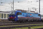 Siemens Vectron 193 529-5 durchfährt den badischen Bahnhof.