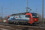 Siemens Vectron 193 468-6 durchfährt solo den badischen Bahnhof.