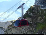 Rigi Luftseilbahn Kabine 2 unterwegs unterhalb der Bergstation am 20.09.2023