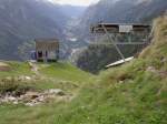 4.6.2007, Jungu, Tragseilverankerung und Bergstation der Seilbahn St.