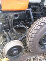 14.05.06 Zweiwege-Rangierfahrzeug MB-Trac Kieswerk Hntwangen (CH)