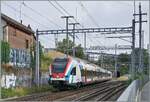Auf den ersten Blick, eine banale Aufnahme: ein Nachschuss auf einen SBB LEX RABe 522; das Besondere: der SBB RABe 522 229 ist als RL7 23535 auf dem Weg von Annemasse nach Vernier und verl�sst in