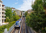   Der Triebwagen 253 der Métro Lausanne bzw.