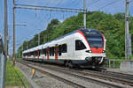 RABe 523 040, auf der S1, fährt Richtung Bahnhof Möhlin.