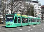 BVB - Combino Tram Be 6/8 322 unterwegs auf der Linie 8 am 15.03.2008