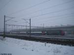 Re 450 086-4 ''Benken ZH'' wird am 29.1.2010 fr die abendliche HVZ mit einem weiteren DPZ in der UA Oberwinterthur ''vereint''.