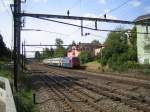 Die Re 450 108-6 fuhr am 28.8.05 mit einer S12 nach Seuzach, aufgenommen auf der ''unechten Vierspur'' (2 Geleise gehen nach Romanshorn, die anderen nach St.