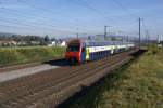 Eine S 3 nach Aarau verlsst am 31.10.10 Rupperswil.