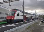 RABe 514 021-5 am 30.11.2015 als S55 nach Oberglatt in Niederweningen.