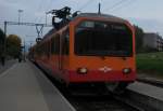 Whrend den Hauptverkehrszeiten pendelt die S10 Uetlibergbahn im Zehnminutentakt zwischen dem Hauptbahnhof und Triemli. Hier ist der Be 526 528 mit seinem Zug beim Triemli zu sehen. (30.September 2008)