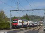 Der RABe 514 045-4 hat am 29.4.2010 soeben die Endstation Affoltern am Albis erreicht.