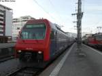 Re 450 044-3 ''Henggart'' am 2.4.2012 in Zug als S21 nach Zrich HB.