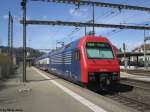 Re 450 109-4 ''Kappel am Albis'' am 13.4.2015 in Wettingen. Unterdessen befindet sich diese Lok im IW Yverdon zwecks Umbau in DPZ+