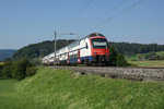 RABe 514 052-0 erreicht am 11.09.2016 Otelfingen.