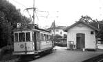 TN__Neuchâtel/Neuenburg__Anschluß in Areuse: Tw 45 solo bedient (auch als Linie 5) die ca.