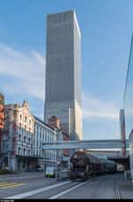 Das Swissmill Kornhaus mitten in der Stadt Zürich ist mit 118 Meter Höhe der höchste Kornspeicher der Welt.