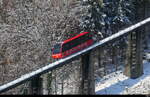 Harderbahn unterwegs in Interlaken bei Schnee am 22.11.2025 ..