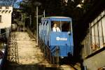 Standseilbahn Lugano im Jahre 1984.