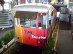 Hier Wagen 1 der Standseilbahn vom Bahnhof Lugano in die Stadt. Aufgenommen am 27.10.2011.