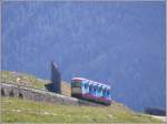 Wagen 3 der Davos Parsennbahnen oberhalb der Mittelstation Hhenweg.