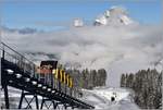 Neue Stoosbahn - steilste Standseilbahn der Welt mit 110%.