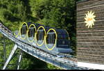 Stossbahn - Stossbahn bei der einfahrt in die Talstation in Schwyz am 08.08.2026