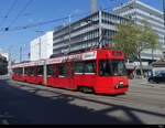 Bern Mobil - Tram Be 4/6  741 unterwegs auf der Linie 7 in der Stadt Bern am 01.05.2022