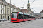 Be 6/8 Combino 752, auf der Linie 9, fährt zur Haltestelle beim Bubenbergplatz. Die Aufnahme stammt vom 09.06.2017.