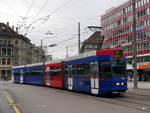 RBS / Bern Mobil - Be 4/10 84 unterwegs auf der Linie 6 in Bern am 06.01.2018