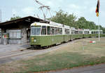 Bern SVB Tram 9 (SWS/BBC/SAAS Be 8/8 10) Guisanplatz am 29.