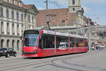 Be 4/6 Combino 755, auf der Linie 7, fährt zur Haltestelle Bubenbergplatz. Die Aufnahme stammt vom 22.05.2018.