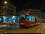 BERNMOBIL historique an der Museumsnacht Bern am 22. März 2019. Im Viertelstundentakt pendelten drei historische Tramzüge zwischen Bahnhof und Guisanplatz.<br>
Be 8/8 719 im Breitenrain.