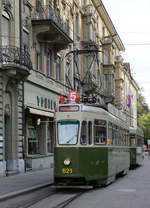 BERNMOBIL.
Mit historischen Strassenbahnen in Bern unterwegs am 20. Oktober 2019.
Foto: Walter Ruetsch