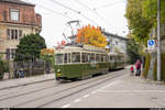 Stiftung BERNMOBIL historique Standardtram Be 4/4 621 mit B 337 am 20.