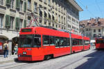 Be 4/6 734 Vevey Tram, auf der Linie 7, bedient die Haltestelle Bärenplatz. Die Aufnahme stammt vom 24.06.2020.