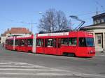 Der Bernmobil-Be 4/8 735 am 29. Januar 2007 auf der Linie 5 Richtung Ostring beim Helvetiaplatz.