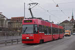 Be 4/6 Vevey Tram 737, auf der Linie 7, überquert die Kirchenfeldbrücke.