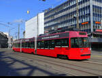 Bern Mobil - Tram Be 4/6  731 von Hinten unterwegs auf der Linie 7 in der Stadt Bern am 01.05.2022