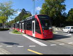 Bern Mobil - Tram Be 6/8  655 unterwegs auf der Linie 9 in Wabern am 31.08.2022