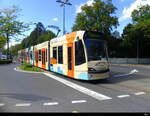 Bern Mobil - Tram Be 6/8  762 unterwegs auf der Linie 9 in Wabern am 31.08.2022