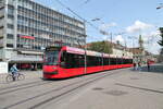 Bernmobil Nr. 763 (Be 6/8 Siemens Combino Basic) am 30.8.2023 beim Bhf. Bern