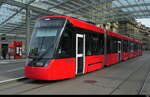Bern Mobil - Tram Be 6/8 918 unterwegs auf der Linie 6 in der Stadt Bern am 14.11.2025