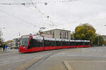 Be 6/8 Combino 655, auf der Linie 7, f�hrt am 16.10.2026 bei der Haltestelle Helvetiaplatz ein.