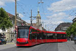 Be 4/6 Combino 756, auf der Linie 3, f�hrt am 15.06.2026 zur Haltestelle Hirschengraben.