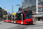 Be 4/6 Combino 755, auf der Linie 3, f�hrt am 15.06.2026 zur Haltestelle beim Bahnhof Bern.